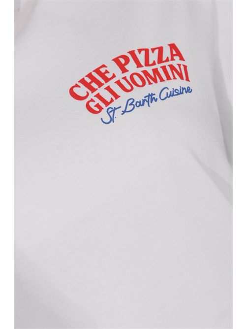 T-shirt Emilie in cotone con stampa Che Pizza Gli Uomini Mc2 Saint Barth | EMI000108775L
